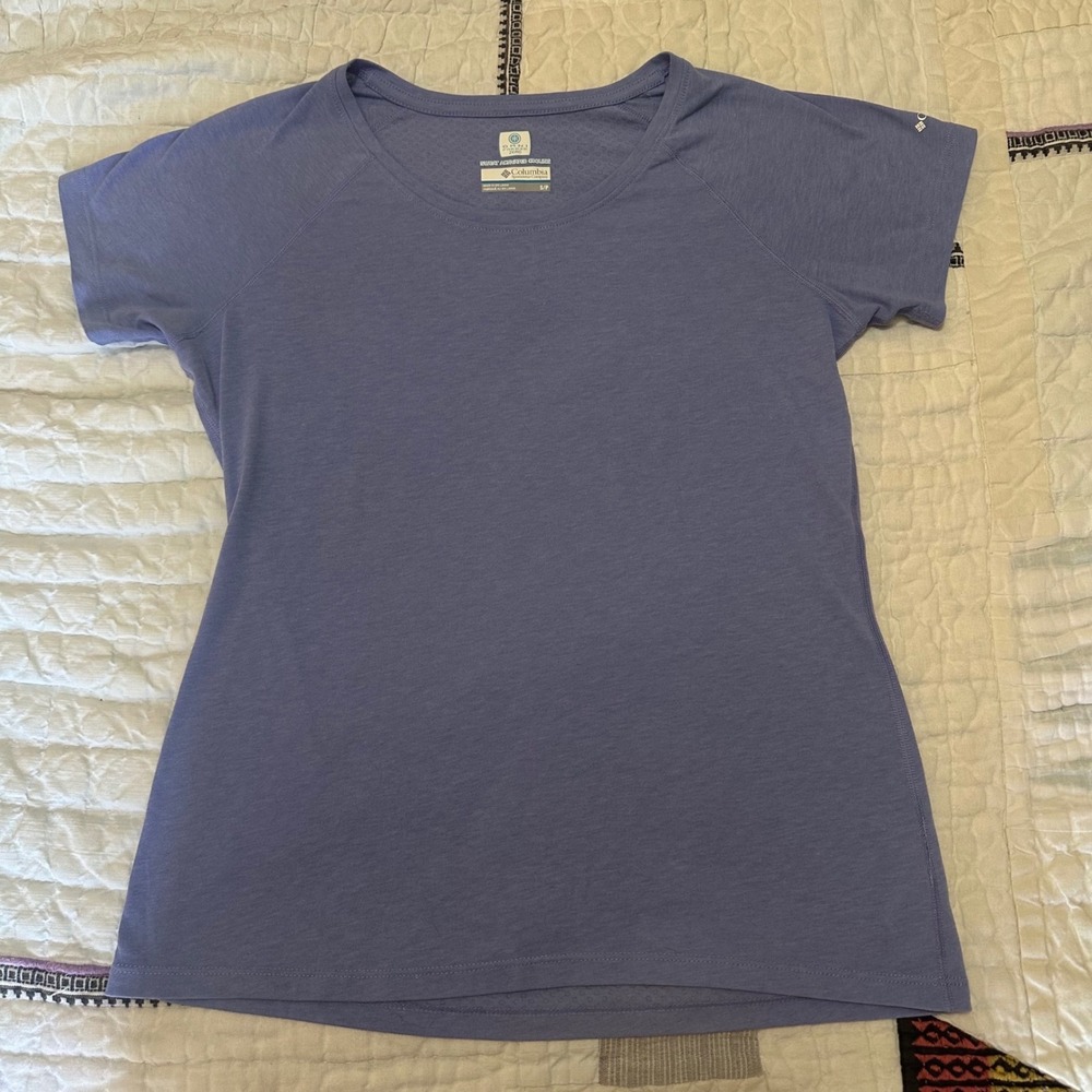 Columbia Omni-Freeze Zero T-Shirt Blue Small Performance Top